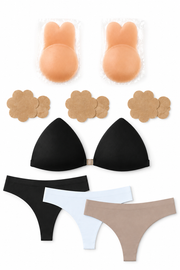 Kit Mujer Segura (Kony bra + Pack de Pantys + Brasier Negro)