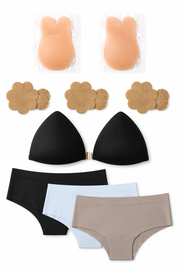 Kit Mujer Segura (Kony bra + Pack de Pantys + Brasier Negro)