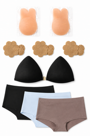 Kit Mujer Segura (Kony bra + Pack de Pantys + Brasier Negro)