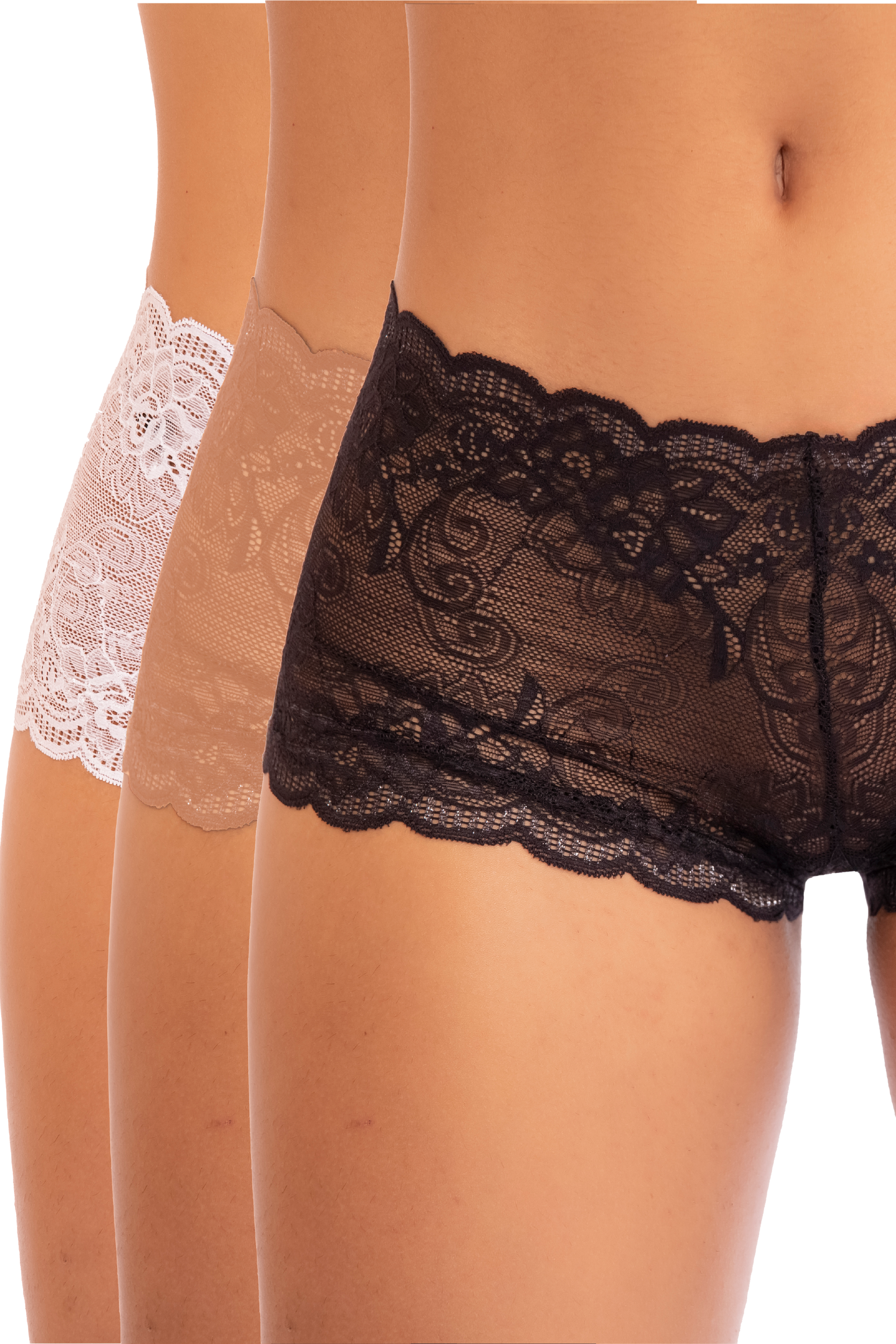 Kit Mujer Sexy (Kony Bra +  Pack cacheteros Encaje + Brasier)