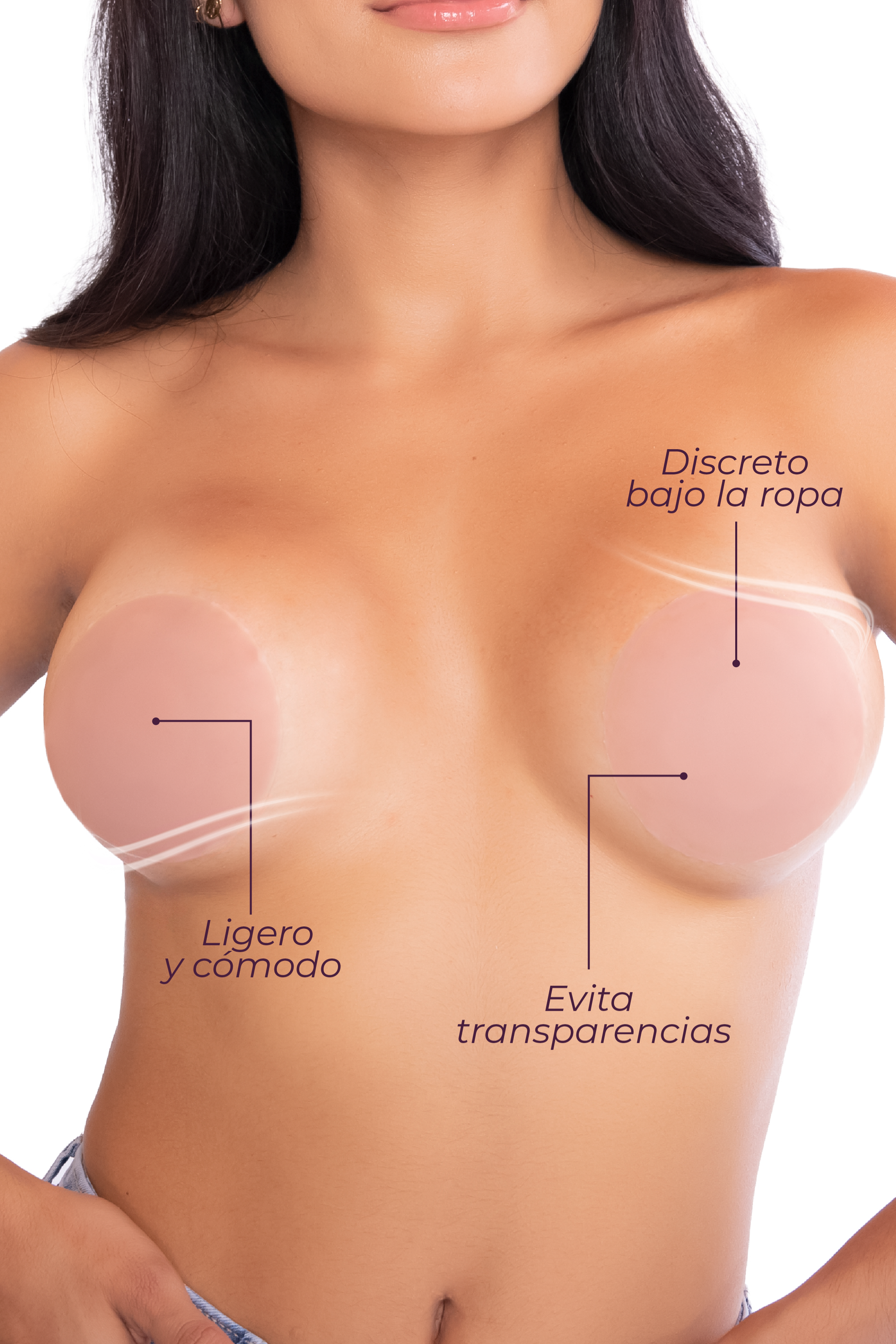 Cubrepezon de silicona con adhesivo